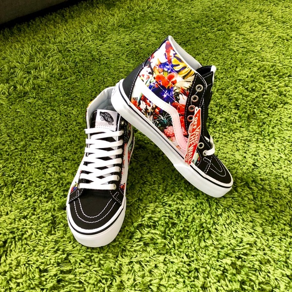 vans floral sk8 hi reissue cap
